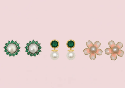 PEARL EARRING COMBO 4