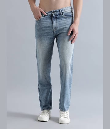 Bene Kleed Men Relaxed Fit Mid-Rise Clean Look Light Fade Cotton Jeans