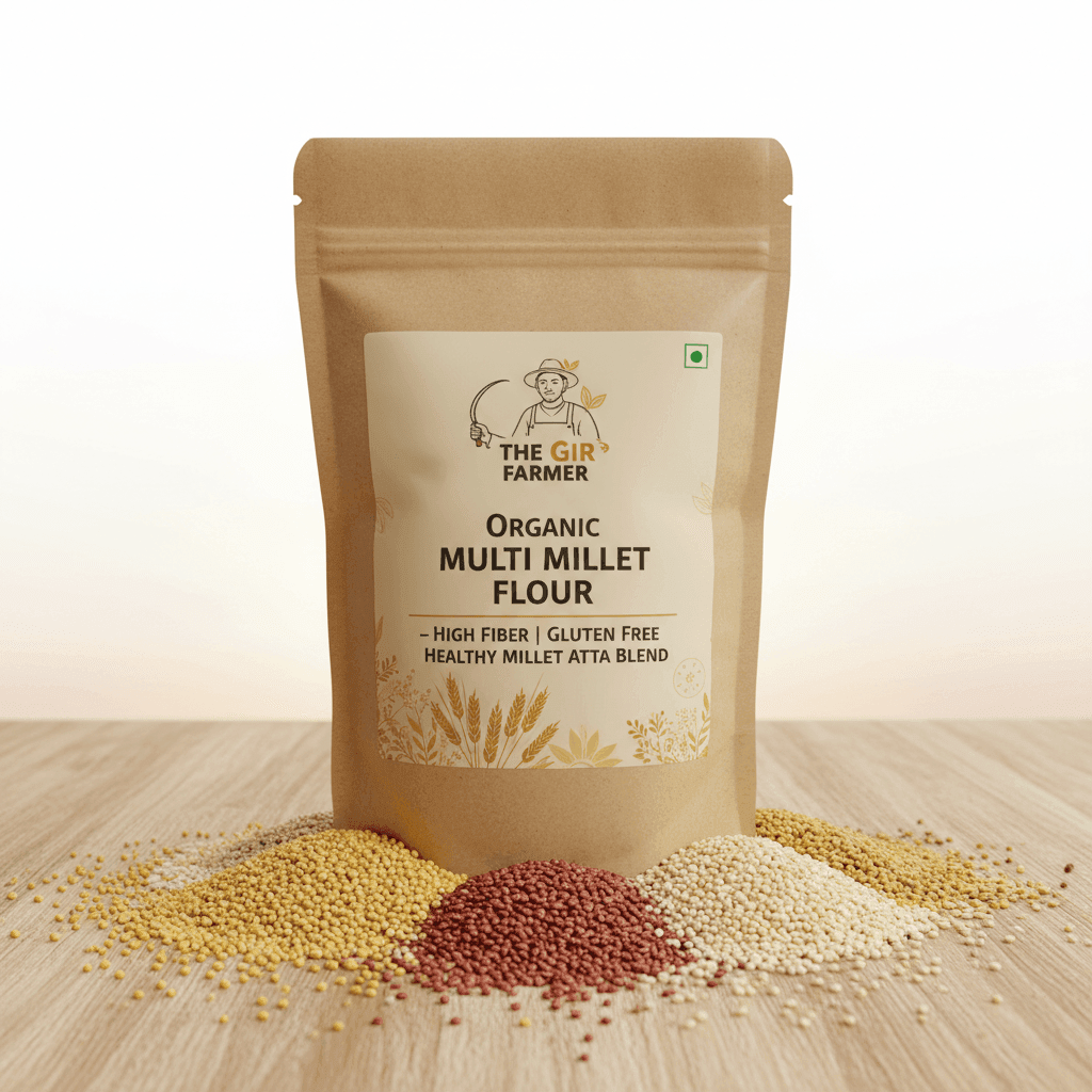 Organic Multi Millet Flour | High Fiber Gluten Free Healthy Millet Atta Blend