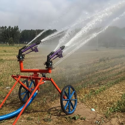 Mobile Dual-Nozzle Irrigation Sprinkler System - 10 kg - One mobile dual-nozzle irrigation unit