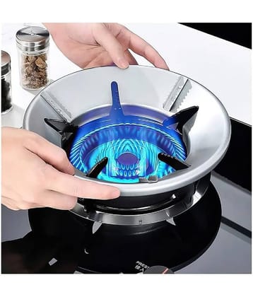 RAMDEV ENTERPRISE Gas Saver Burner Stand Gas Chula Burner Gas Stove Burner Stand Jali Ring Fire & Windproof Energy Saving, Gas Chula Support Stand 4 Legs Supported For Indian Gas 0.7mm (Pack Of 1).