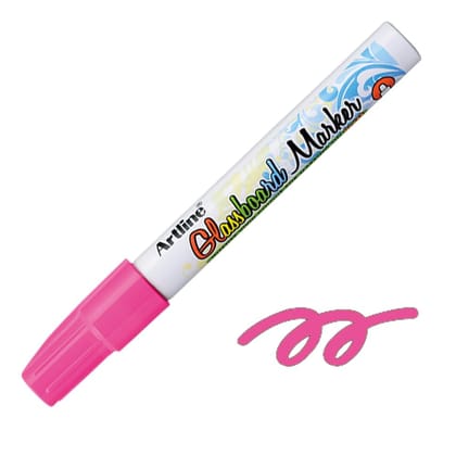 Artline Glassboard marker Pack of 12 (Fluro Pink Colour) | For Writing On Glassboards In Offices, Schools, And Other Settings