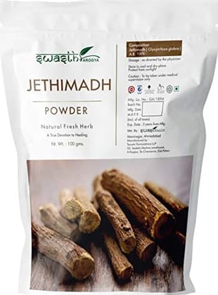 Swasth Arogya Jethimadh Powder - 1 Pack Of Fresh Jethimadh Powder (100g)