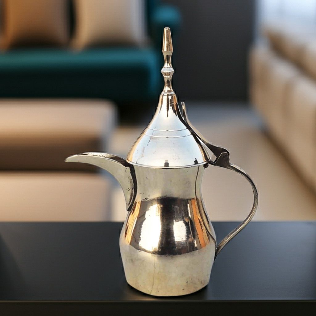 Brass Showpiece Arabic Dallah, Coffee Tea Pot (ZMAS581 D)