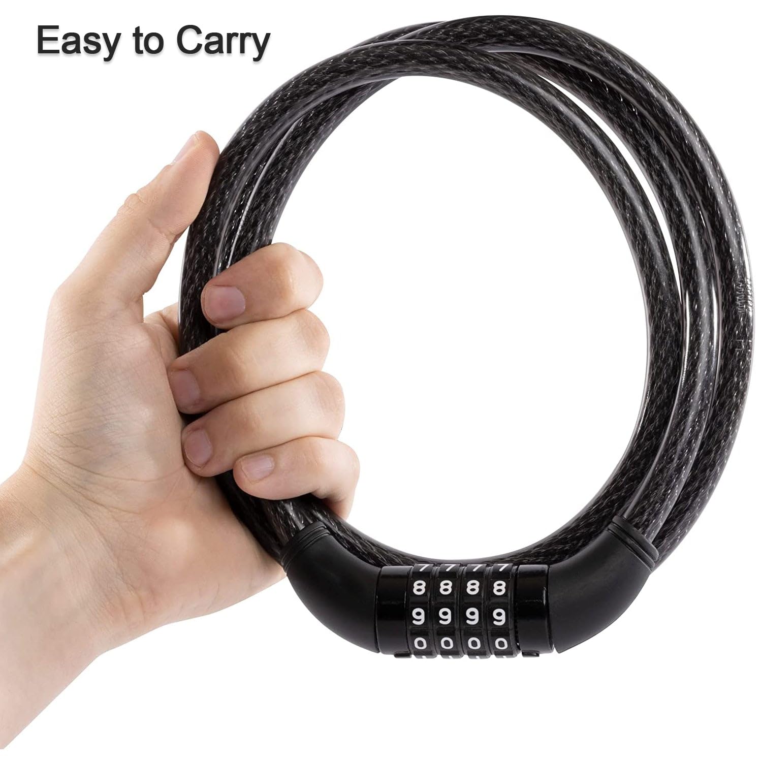 DHRUVINSRI Multi-Purpose Plastic Combination Lock for Helmet & Multi Use