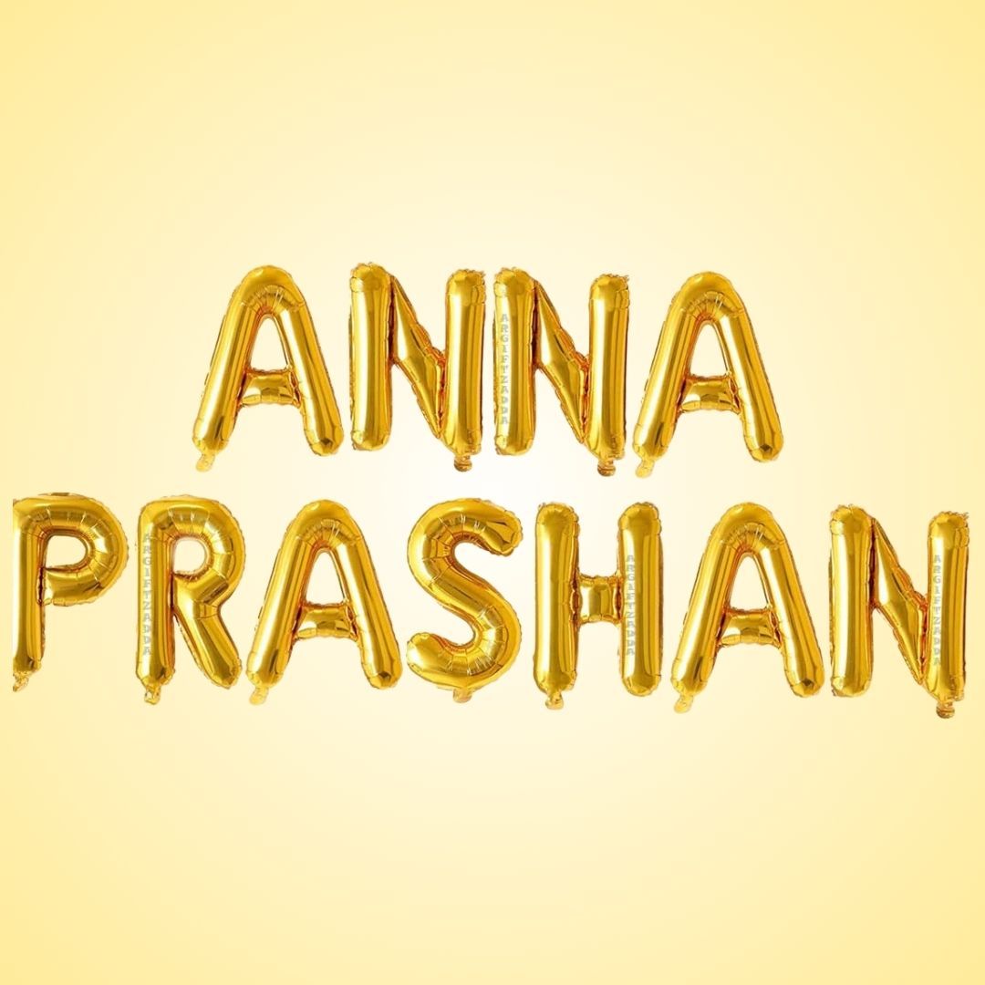Anna Prashan Balloon Banner Set - Air Filled - 11PC
