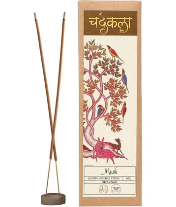 Chandrakala Incense Stick Musk 60 Pieces ( Pack of 1 )