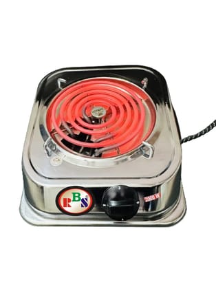 RBS ISI Mark Element Electric Stove 2000 Watt Hotmak Coil with 15 Amp Power Plug Electric Cooking Heater G Coil Hot Plate Cooking Stove Copper Wire STEEL / PACK OF 1
