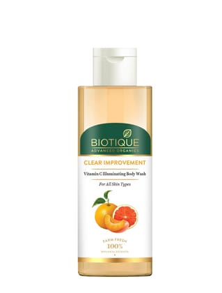 Biotique Advanced Organics Clear Improvement Vitamin C Illuminating Body Wash 200ml