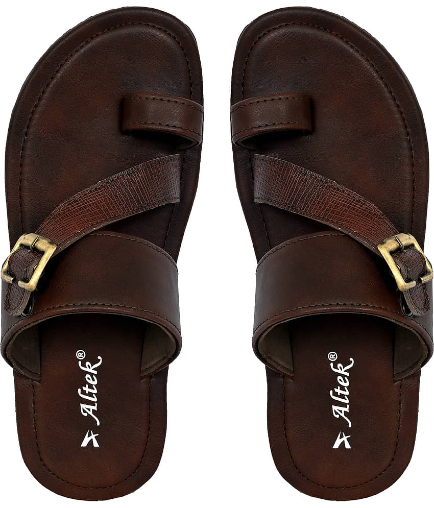 Chappal Wala Brown Men's Thong Flip Flop