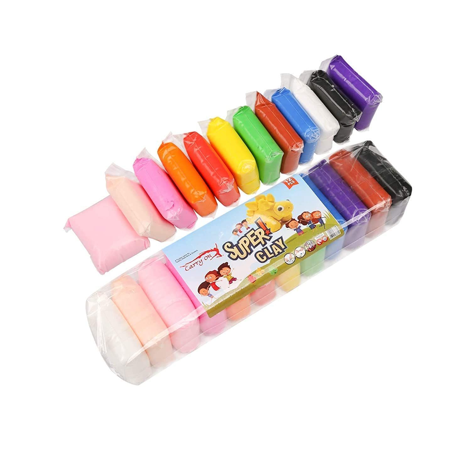Nawani Creative Art and Craft Air Dry Super Clay with Carving Molding Tools Kit for Girls and Boys