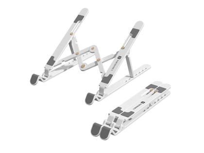 Portronics My Buddy K Lite, Adjustable Heights & Angles, Improved Air Flow, Anti-Slip Silicone Pads, Durable & Sturdy Support