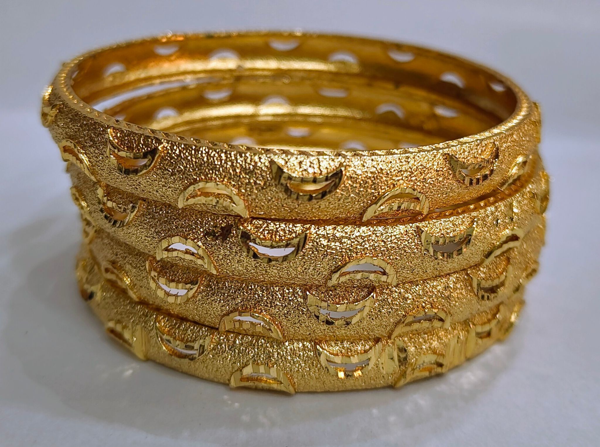 Gold Plated Bangles Set of 4