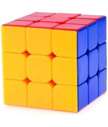 Tuelip Multicolor Sticker Less Rubik's Cube for Kids