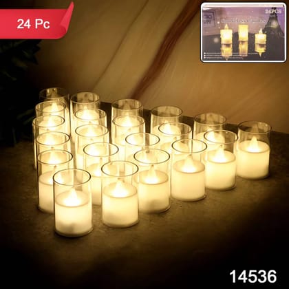 Smokeless LED Tealight Candles (24 Pcs) Smokeless LED Tealight Candles (24 Pcs)