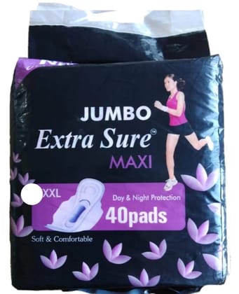 Sanitary Pads/ Napkins For Women Pack of 40 ( SIZE- XXL) Sanitary Pads/ Napkins For Women Pack of 40 ( SIZE- XXL)
