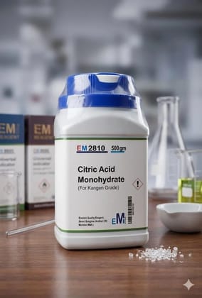 Citric Acid Cleaning Powder -Developed for Cleaning of Kangan Water Ionizer Internal Chamber Titanium & Platinum Plates Deep Clean, Calcium/Salt Rust Clean- 500 Gms.