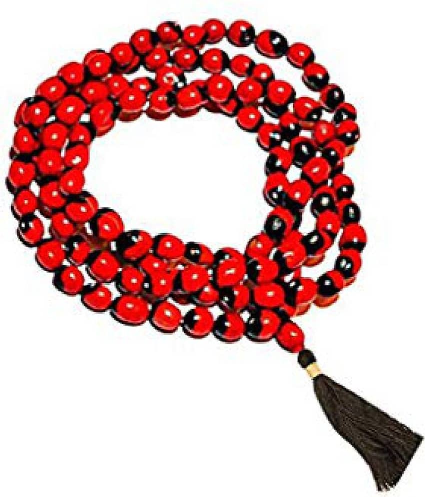 Red Gunja Ratti Mala - Red (4mm - 108 Beads)