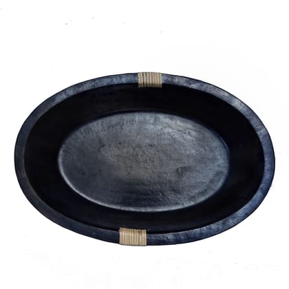 Longpi Black Stone Pottery Serving Tankot Kantuk  (1TPTDPTKA00324)