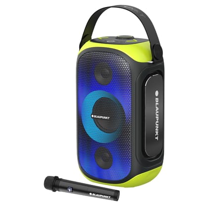 Blaupunkt ATOMIK LYTZ Party Cube I DR Tech Sound I 90W Party Speaker with Bass Boost Equalizer I 9 Aura Light Modes I Advance Cube Design I Wireless Karaoke Mic Blaupunkt ATOMIK LYTZ Party Cube I DR Tech Sound I 90W Party Speaker with Bass Boost Equalize