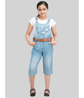 Being Naughty Girls Denim Dungarees ( Pack of 1 , Blue )