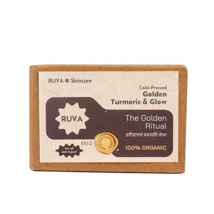 RUVA Handmade Wild Turmeric Cold-Pressed Ayurvedic Soap Bar | Exquisite Small-Batch Craft, Velvety Lather, Ultra-Pure Suitable Even for Face | Ritual Skincare for All Skin Types - Men & Women RUVA Handmade Wild Turmeric Cold-Pressed Ayurvedic Soap Bar | Exquisite Small-Batch Craft, Velvety Lather, Ultra-Pure Suitable Even for Face | Ritual Skincare for All Skin Types - Men & Women