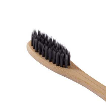Tanman Organics Bamboo ToothBrush With Charcoal Infused | Treated With Neem Oil | For Fungus Protection | Bpa Free, Biodegradable And Compostable Handle | Eco-friendly Tanman Organics Bamboo ToothBrush With Charcoal Infused | Treated With Neem Oil | For Fungus Protection | Bpa Free, Biodegradable And Compostable Handle | Eco-friendly