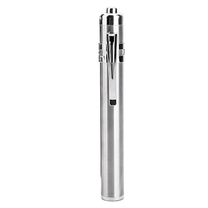 AABHA Medical Pocket Moon Light Pen Torch for Doctors/Nurses/Students for Examine Eyes, Ears, Throat, and Mouth, Silver