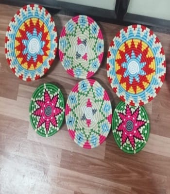 Sabai Grass Wall Plate Combo Set