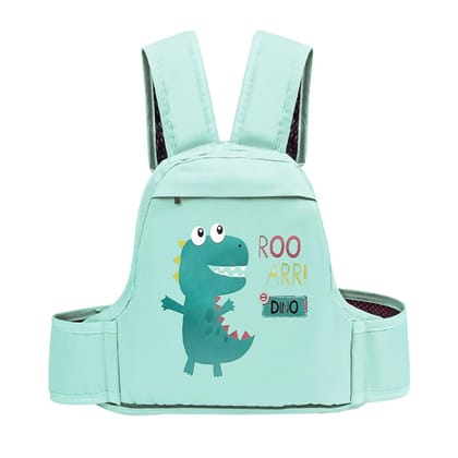 SNOWIE SOFT Kids Safety Belt for Two Wheeler 2-5 Years Reflective Strips SNOWIE SOFT Kids Safety Belt for Two Wheeler 2-5 Years Reflective Strips - Green Dinosaur