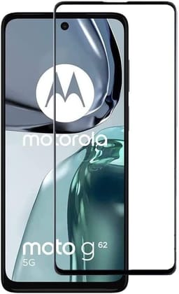PLUGTECH Advanced Tempered Glass With Anti-Explosion 9H Hardness Edge-To-Edge Coverage Screen Guard for MOTOROLA G62
