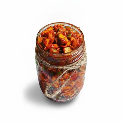 Spicy Mango Pickle - 250 gm - One glass jar