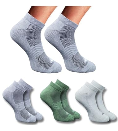 3_Pair Set Unisex Casual Cotton Printed Low Cut Socks (Multicolor)