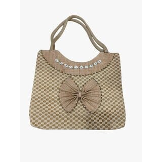 handcrafted jute tote hand bag for women Messenger Bag (Beige, 4 L) handcrafted jute tote hand bag for women Messenger Bag (Beige, 4 L)