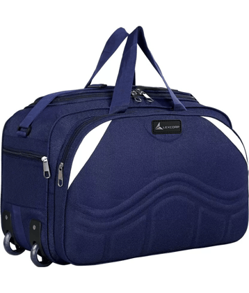 LEXCORP 55 Ltrs Blue Polyester Duffle Bag