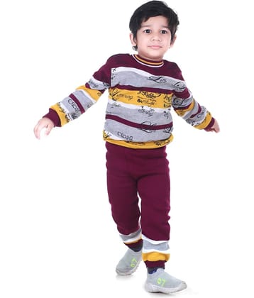 GTwo Pack of 1 Boys Woollen Blend Pullover Sweater ( Purple )
