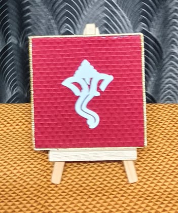 Hand made ganpati symbol fridge magnets with stand