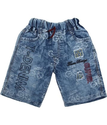 Zadmus Pack of 1 Denim Shorts For Baby Boys ( Blue )