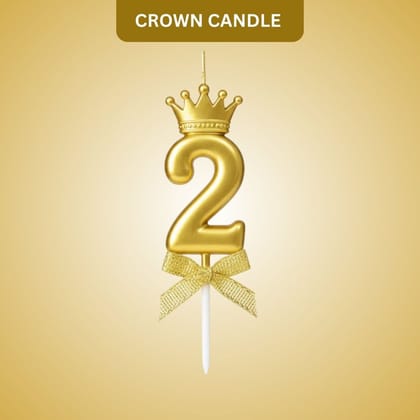 Golden Crown Numerical Candle No. 2 Golden Crown Numerical Candle No. 2