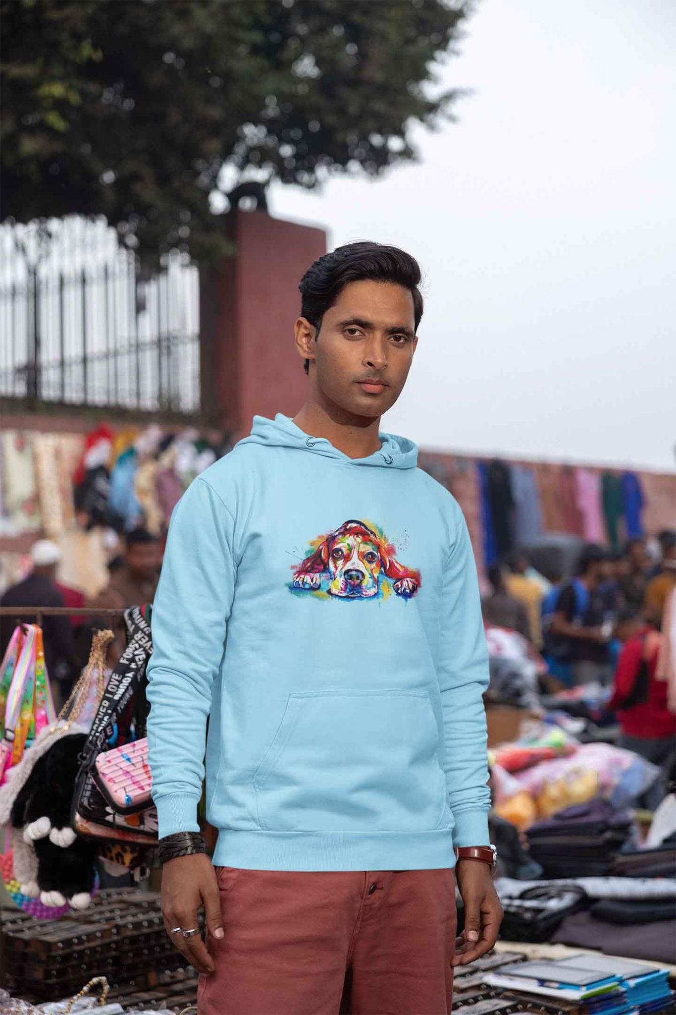 Hoodie (Men) - Droopy Dog Eyes (12 Colours)