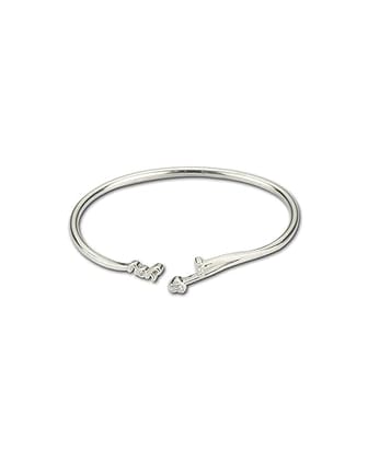 AABHA Silver Kada Bracelet for Women (Silver, 2.2) AABHA Silver Kada Bracelet for Women (Silver, 2.2)