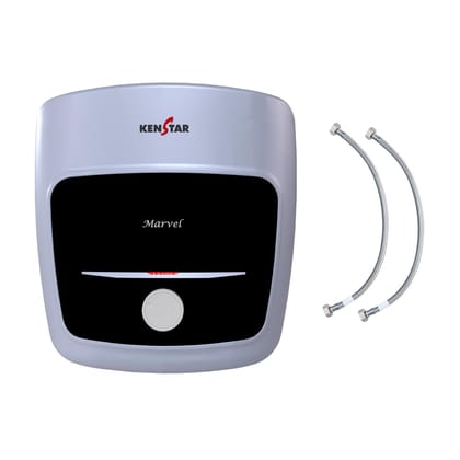 Kenstar Marvel 25-L, 5 Star Rated Storage Water Heater with Superior Glassline Coated Tank, Powerful 2000W Heating Element, Rust Proof Plastic Body and Advanced 3 Level Safety|(White and Blue) Kenstar Marvel 25-L, 5 Star Rated Storage Water Heater with S
