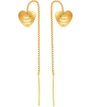 VIVASTRI Golden Threader Earrings ( Pack of 1 )
