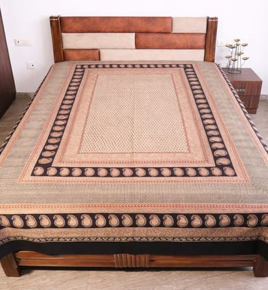 Hand Block Printed Bagh Cotton Double Bed Sheet Hand Block Printed Bagh Cotton Double Bed Sheet