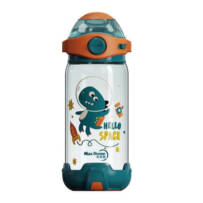 Panchhi Store 650Ml Water Bottle With Straw For Kids Sipper Bottle For Kids One-Click-Open Leak-Proof Locking Flip Lid For School Picnic Travel Home Cartoon Print Bottle Green - Plastic Panchhi Store 650Ml Water Bottle With Straw For Kids Sipper Bottle For Kids One-Click-Open Leak-Proof Locking Flip Lid For School Picnic Travel Home Cartoon Print Bottle Green - Plastic