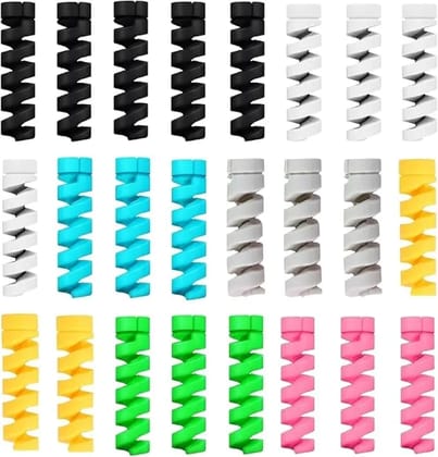 Cable Protectors & Wire Protectors Spring Wire for All Wired Accessories for USB Charger, Data Cable, Headphones