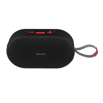 PHILIPS Audio TAS1400BK Wireless Bluetooth Speaker with Deep Bass, Passive Radiator, 12W Sound Output, 1200mAh Rechargable Battery, 10H Playtime, Supports TF/USB/BT Modes (Black) PHILIPS Audio TAS1400BK Wireless Bluetooth Speaker with Deep Bass, Passive PHILIPS Audio TAS1400BK Wireless Bluetooth Speaker with Deep Bass, Passive Radiator, 12W Sound Output, 1200mAh Rechargable Battery, 10H Playtime, Supports TF/USB/BT Modes (Black) PHILIPS Audio TAS1400BK Wireless Bluetooth Speaker with Deep Bass, Passive