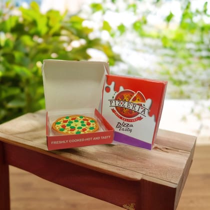 New Pinch Pizza Shape Eraser for Kids (7 Slice Eraser in 1 Pack)