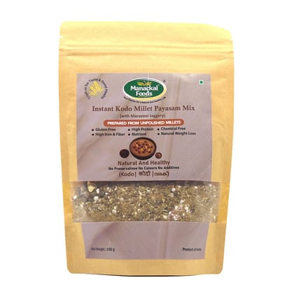 Kodo Millet Instant Payasam Mix | Ready-to-Cook | Natural, No Preservatives | Healthy Dessert Mix | 250g Kodo Millet Instant Payasam Mix | Ready-to-Cook | Natural, No Preservatives | Healthy Dessert Mix | 250g