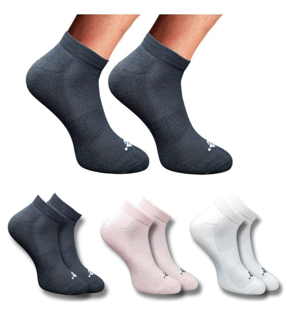 3-Pair Set Unisex Casual Cotton Printed Low Cut Socks (Multicolor)